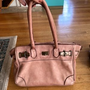 Birkin-style slouch leather purse from Tuscany